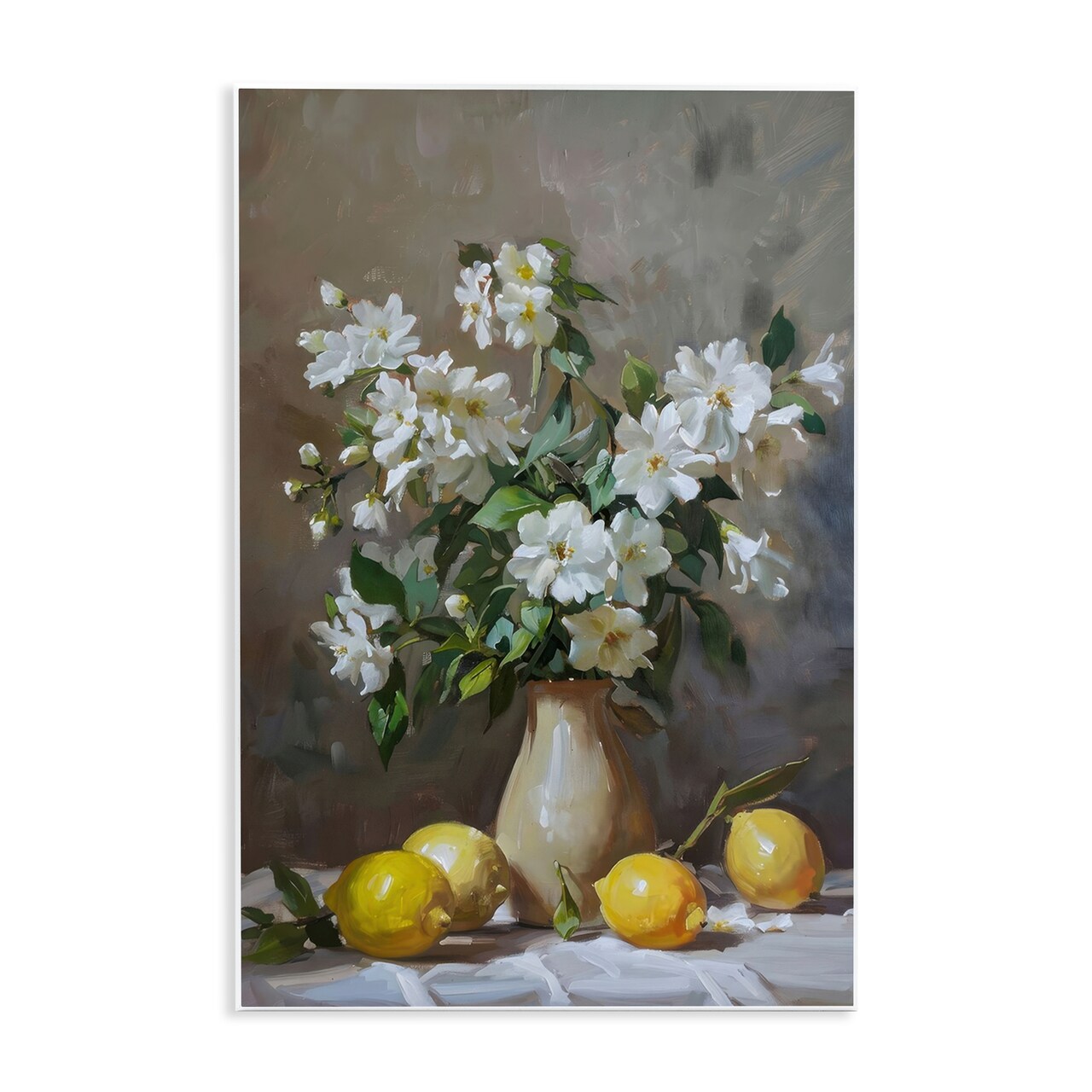 Stupell Industries Floral Lemons Still Life Wall Plaque, design by LSR Design Studio